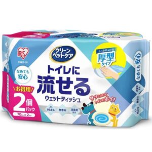 アイリスオーヤマ ペット ウェットティッシュ 1袋(70枚) ×2袋